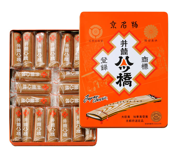 Kyoto Izutsu Yatsuhashi Omiyage Cookies Cosmetic Tin 60 pcs